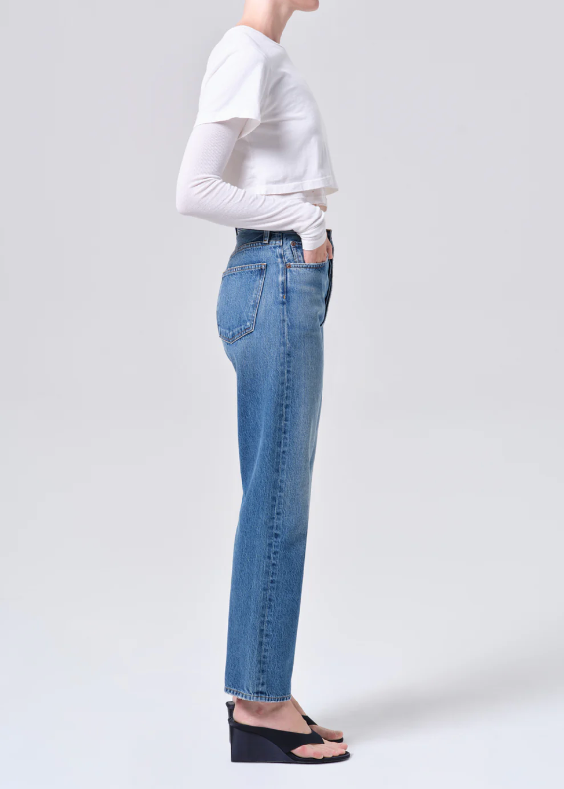 90's Pinch Waist High Rise Straight in Circulate