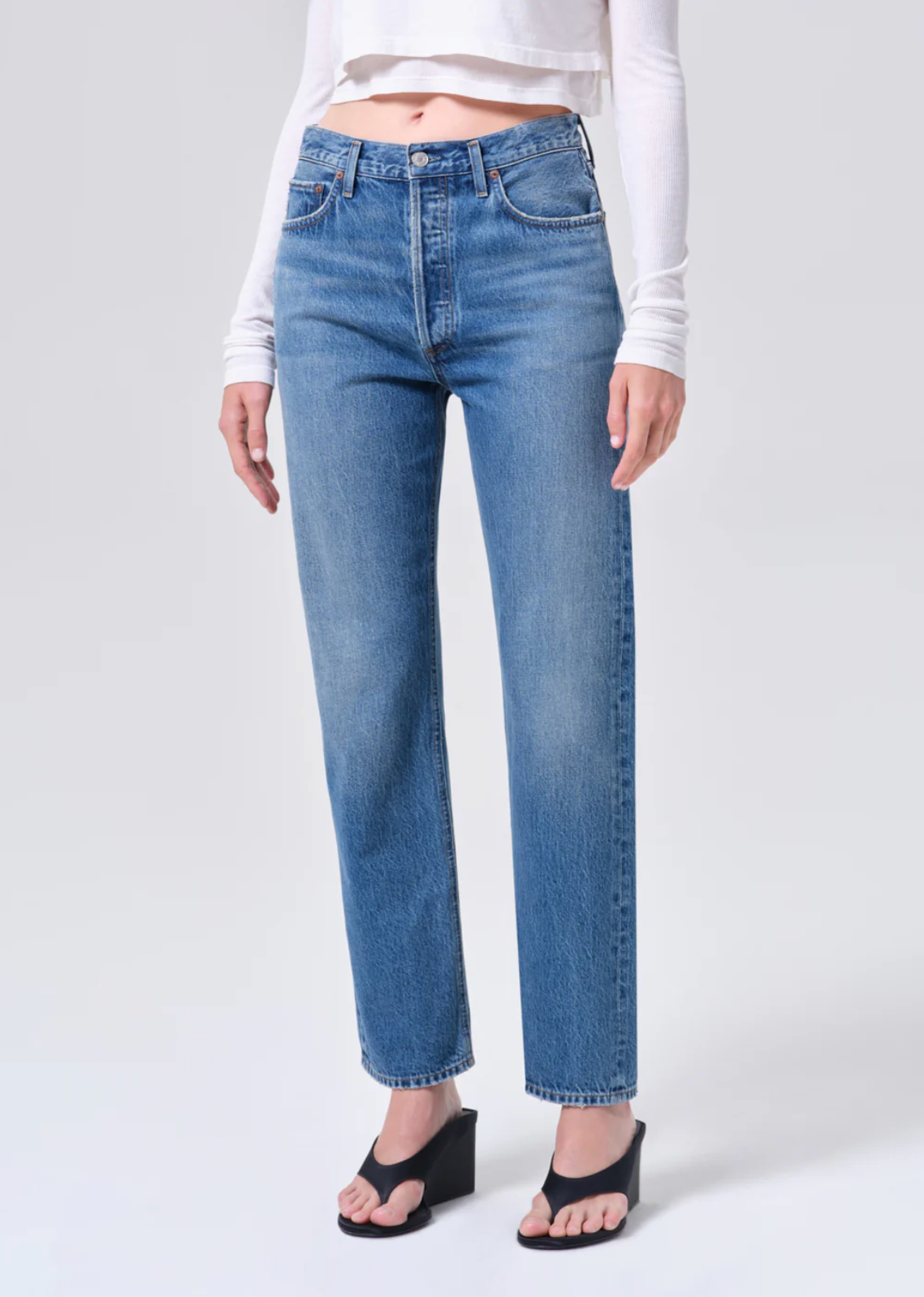 90's Pinch Waist High Rise Straight in Circulate