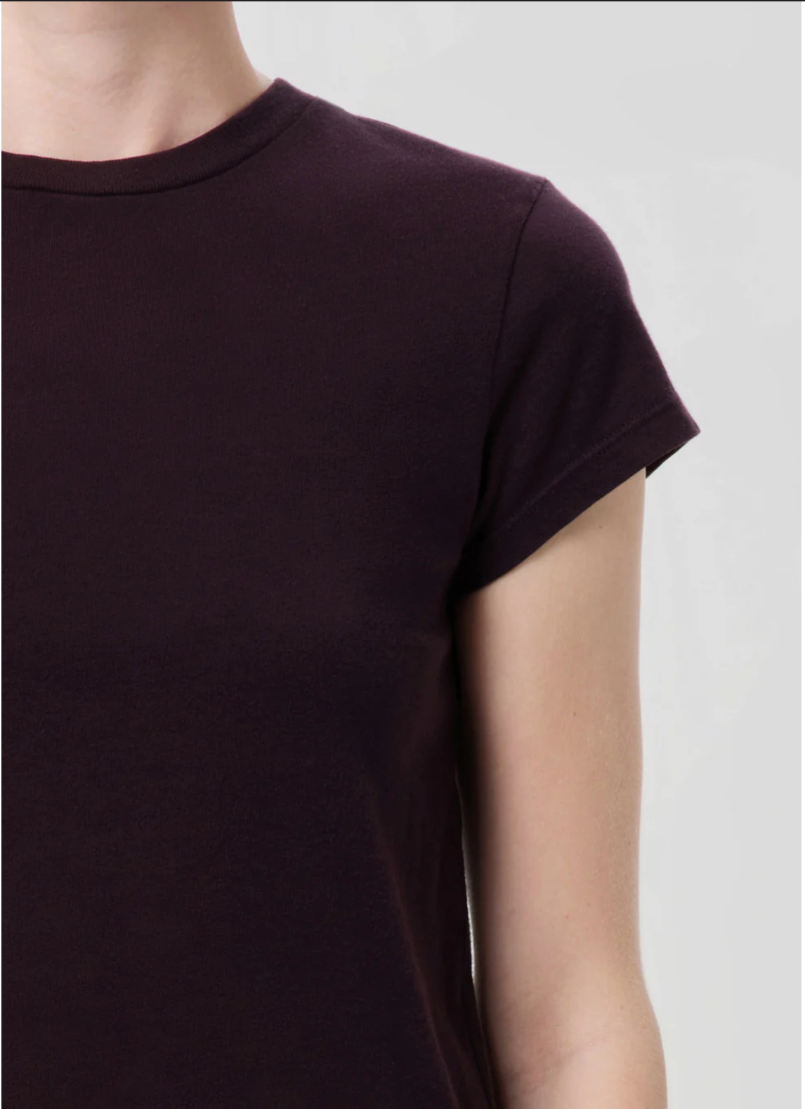 Adine Tee in Eggplant by Agolde