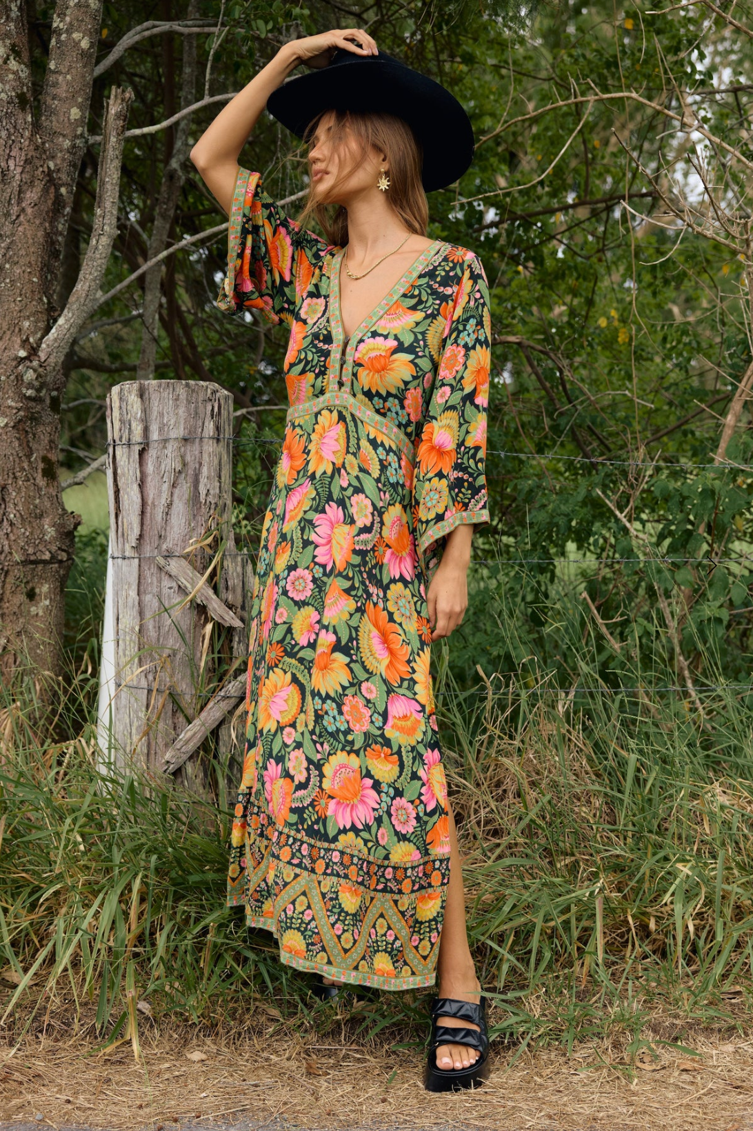 Empire Maxi Dress - Fiesta