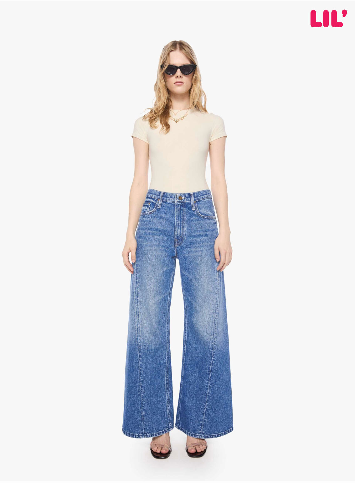 PETITES The Lil Lemon Twist Jean by Mother in Skimp