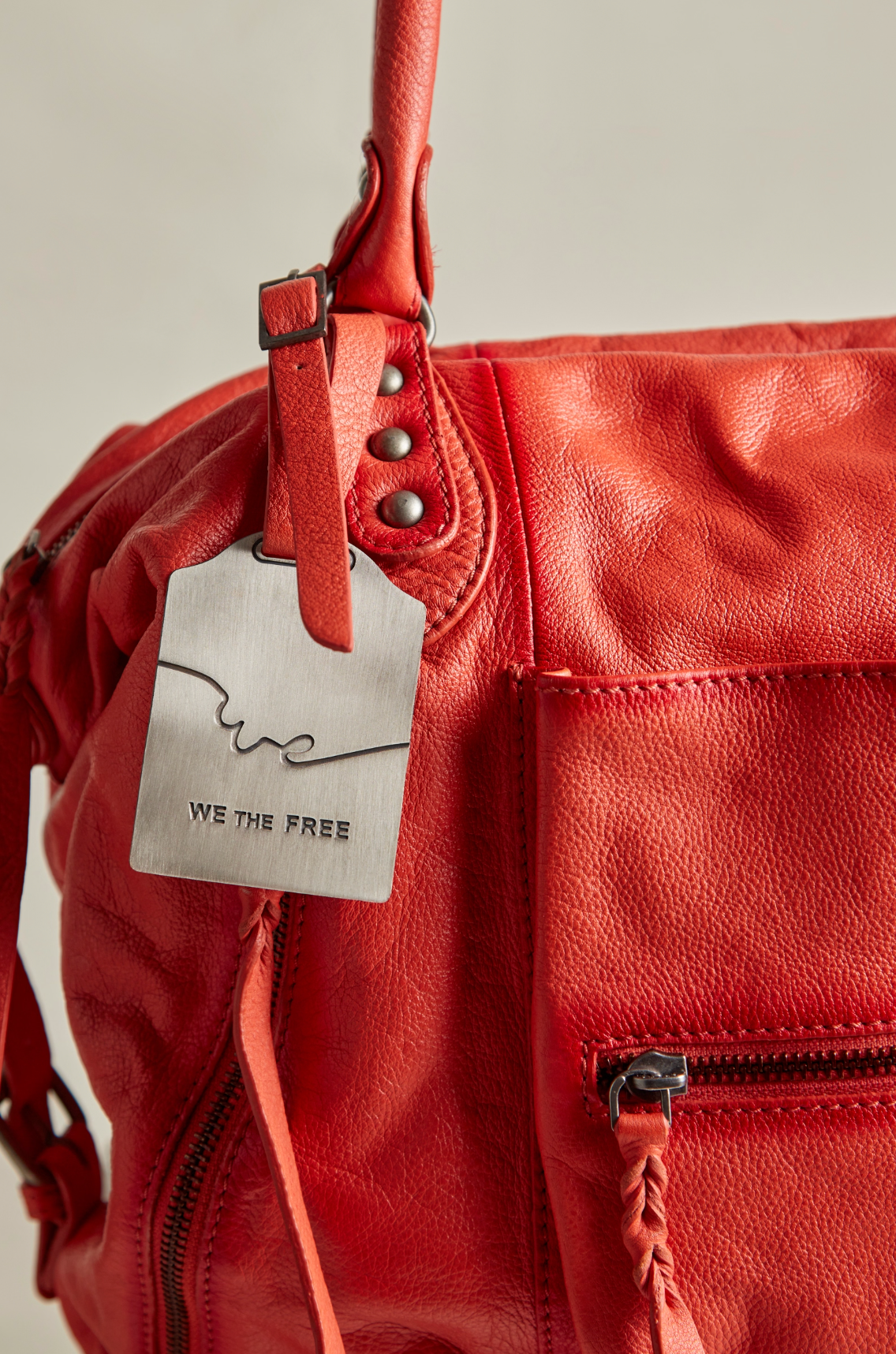 We The Free Emerson Tote Bag in Rusty Red