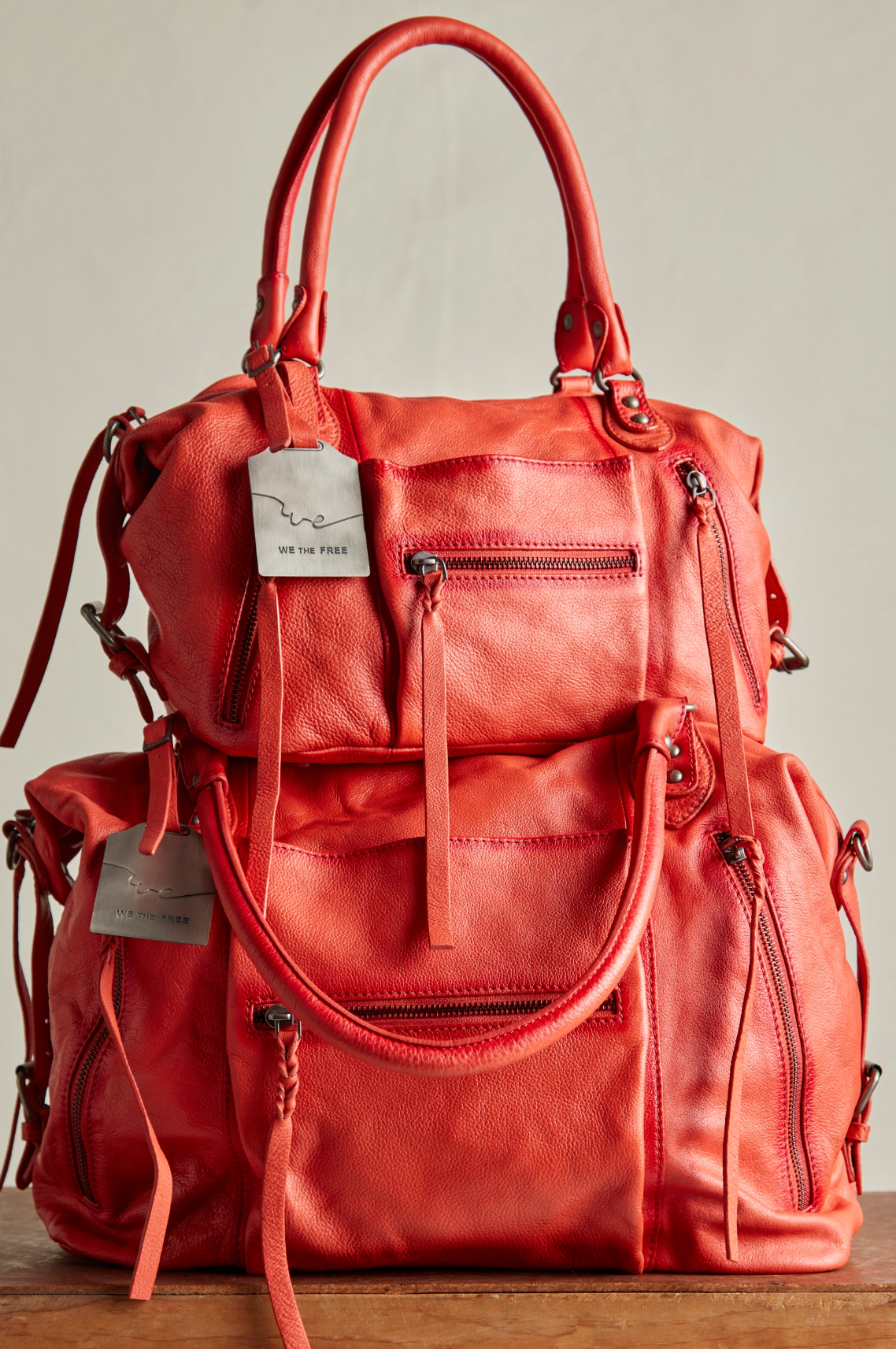 We The Free Emerson Tote Bag in Rusty Red