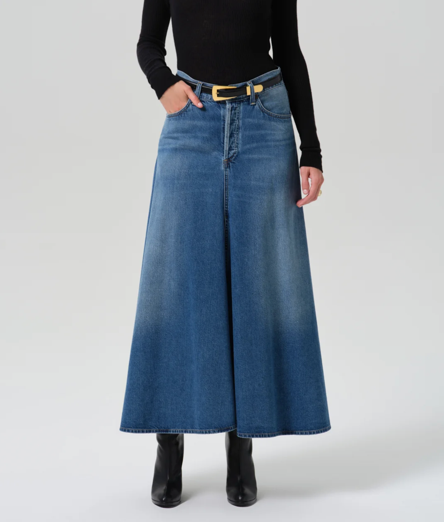Citizens of Humanity Fluid Denim Maxi Skirt – Iris