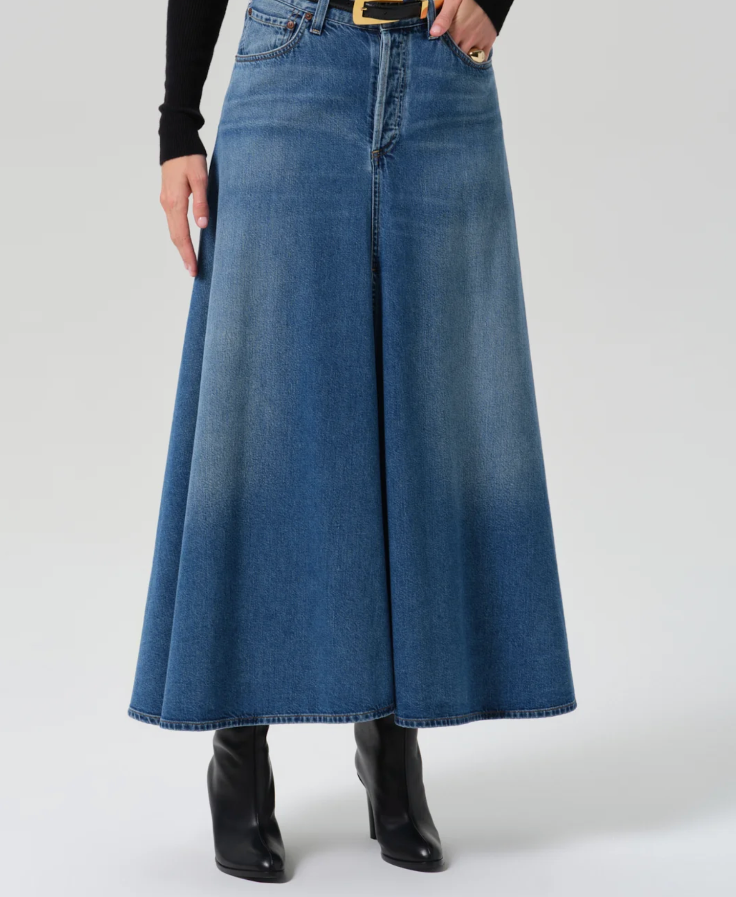 Citizens of Humanity Fluid Denim Maxi Skirt – Iris