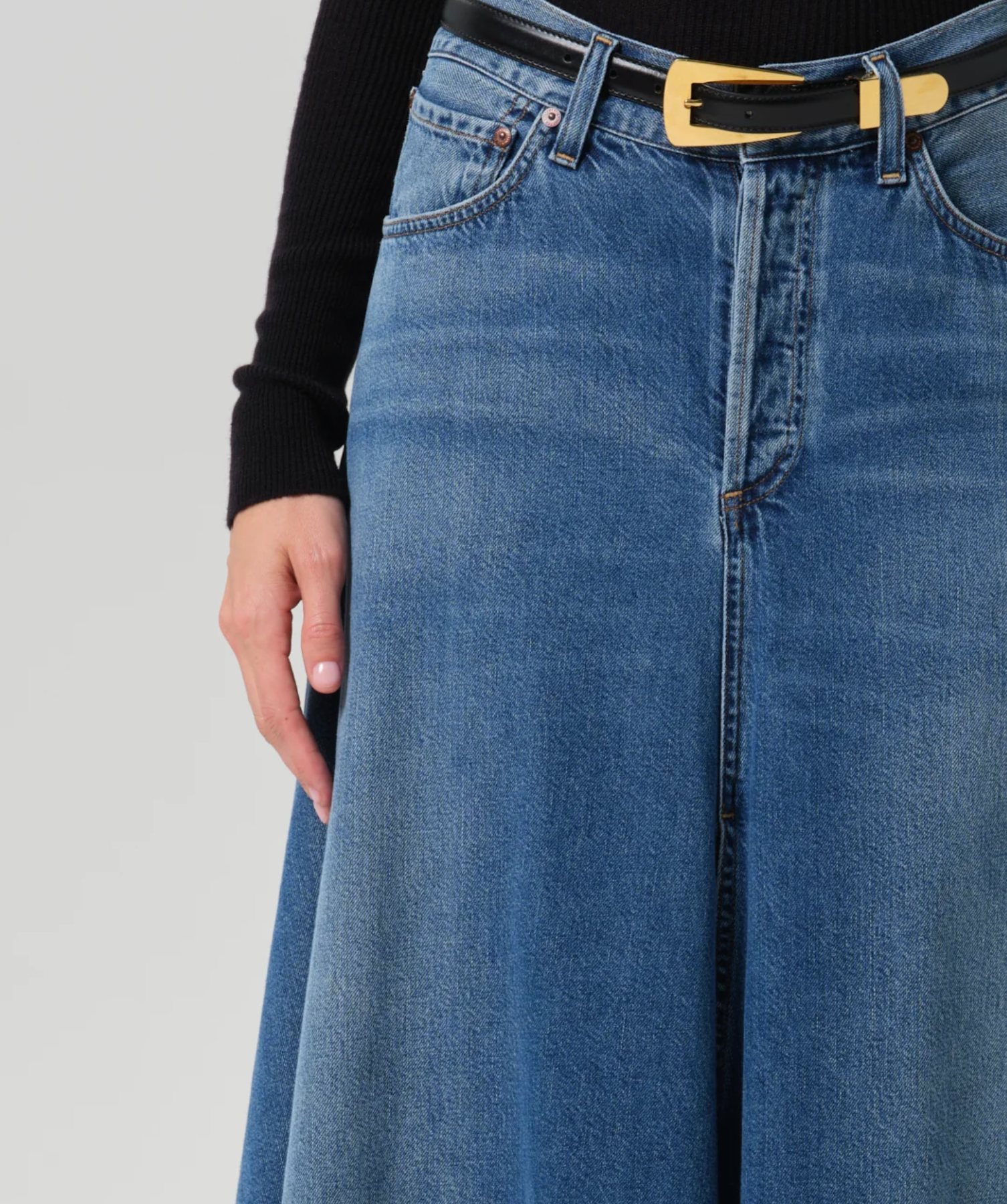 Citizens of Humanity Fluid Denim Maxi Skirt – Iris