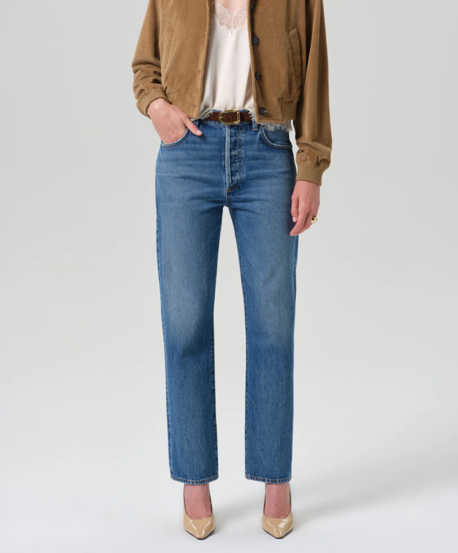 Citizens of Humanity 90's High Rise Straight Jean – Pastis
