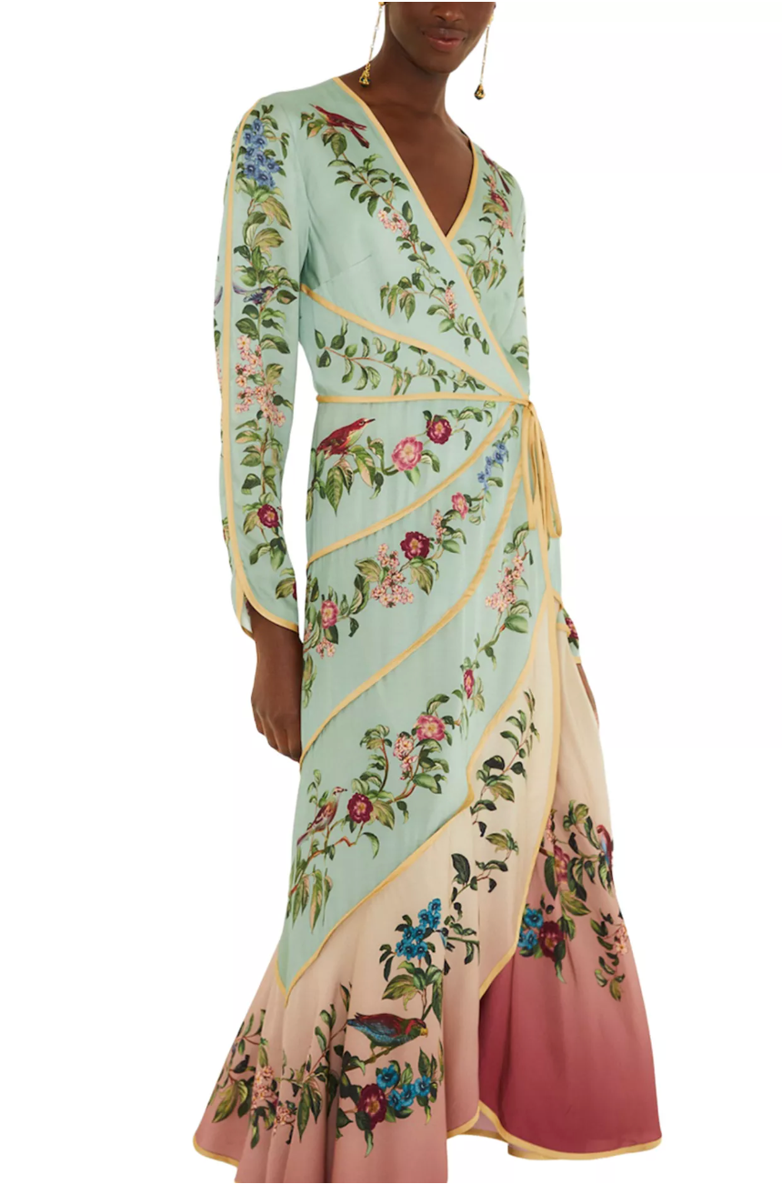 Birds of a Feather- Wrap Dress by Farm Rio