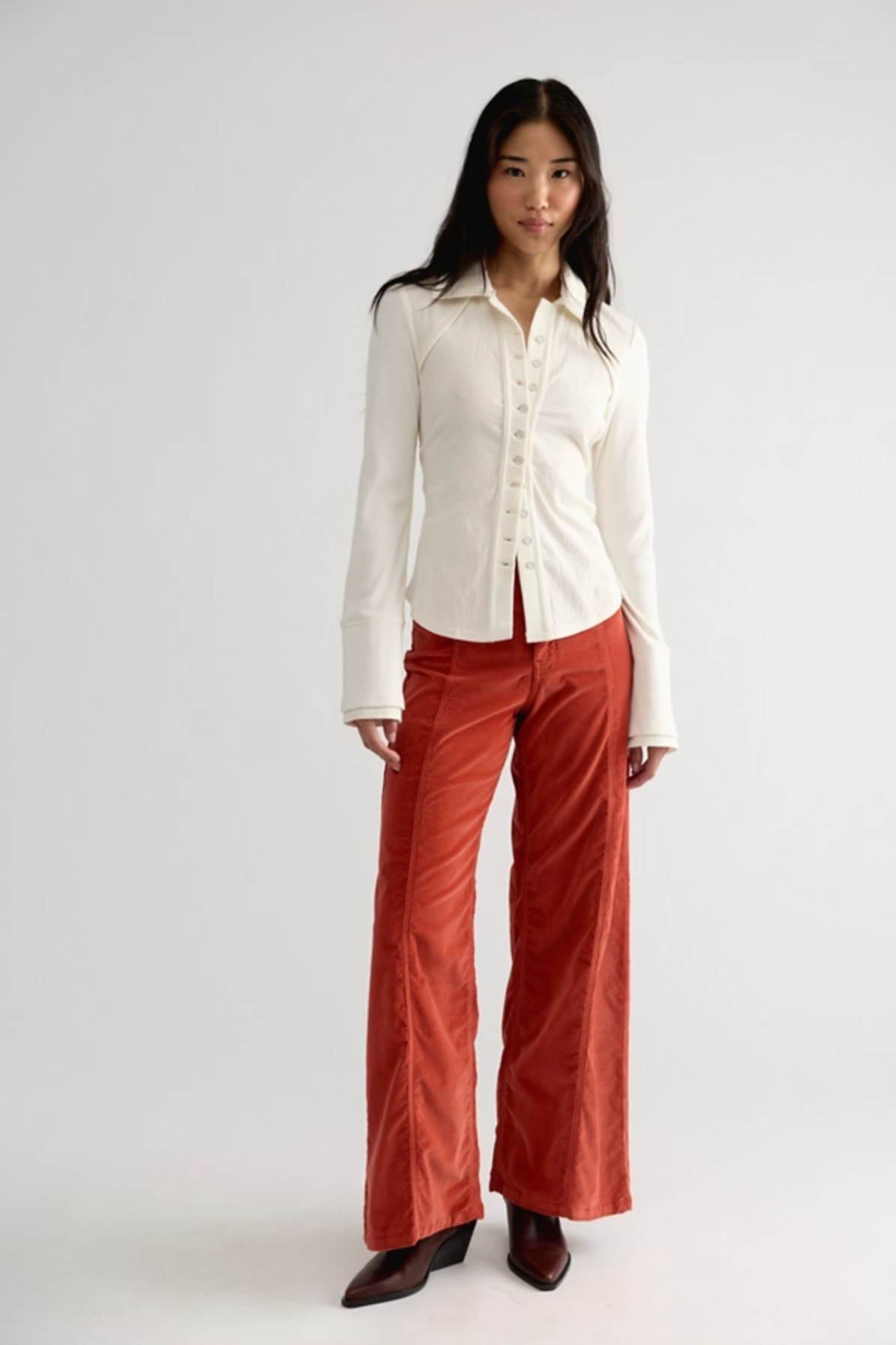 We The Free Libre Wide-Leg Cords in Bossa Nova