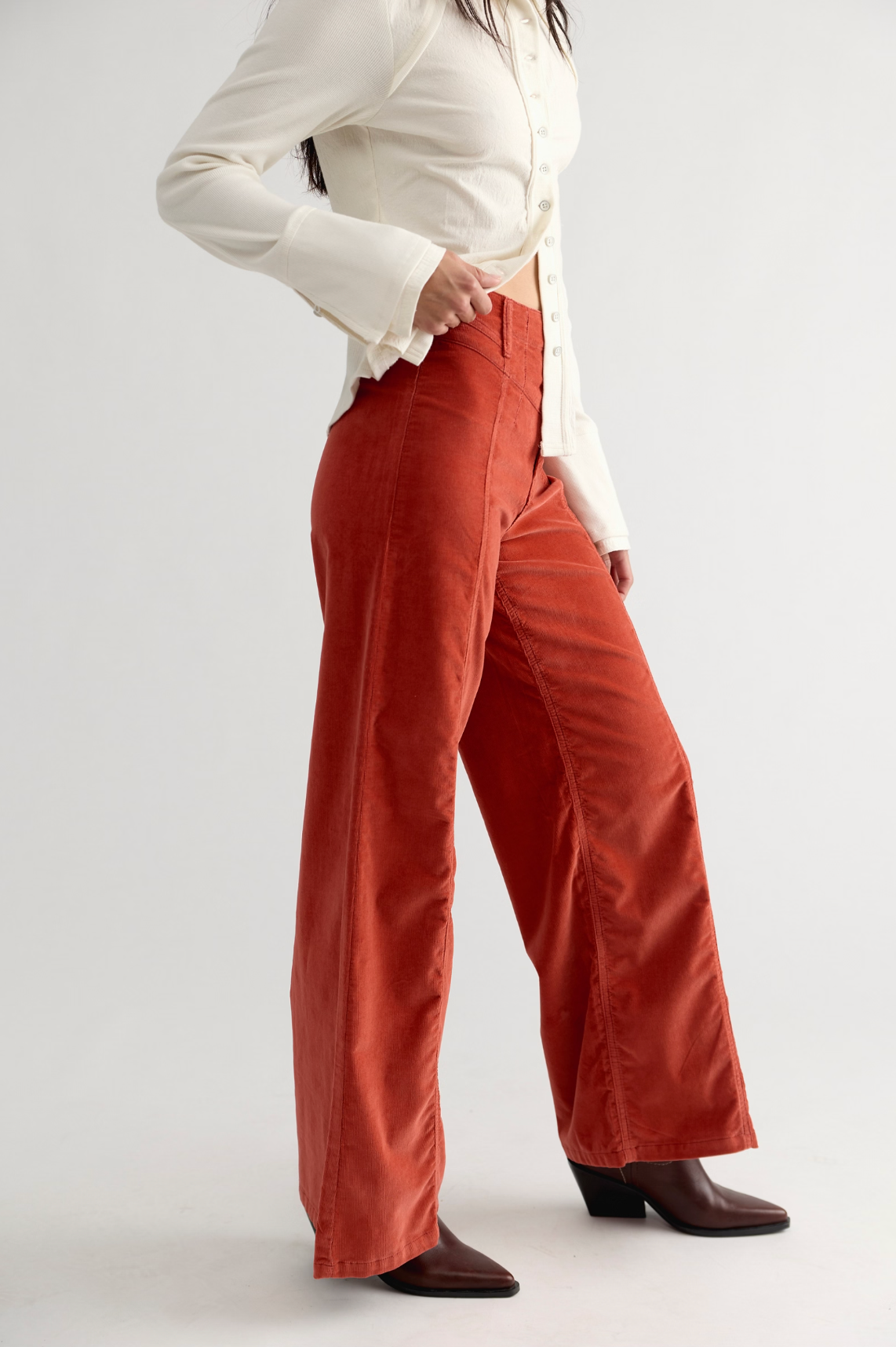 We The Free Libre Wide-Leg Cords in Bossa Nova