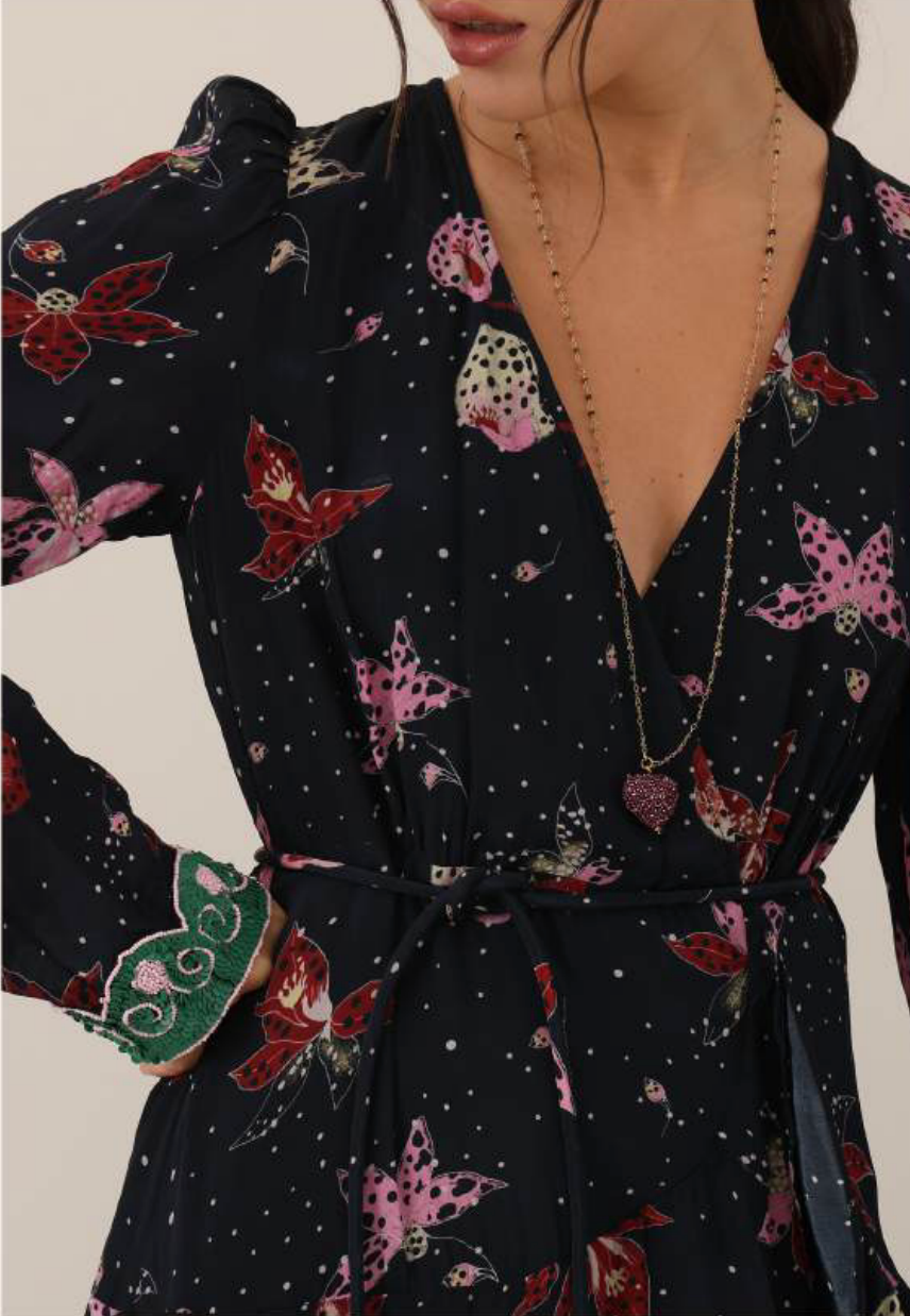 Vero Alfie Pasiflora Maxi Dress