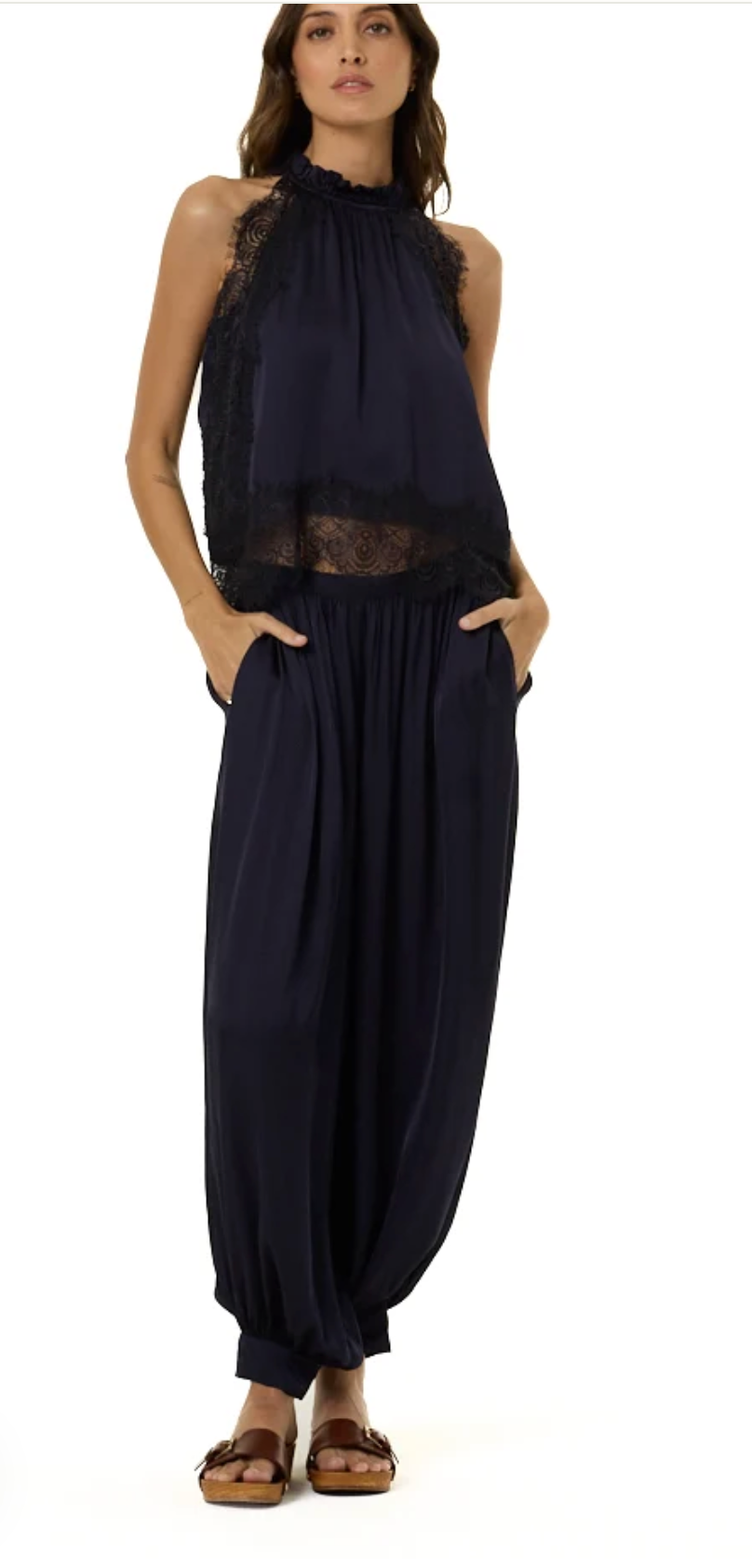 Celest Lace Top // Midnight
