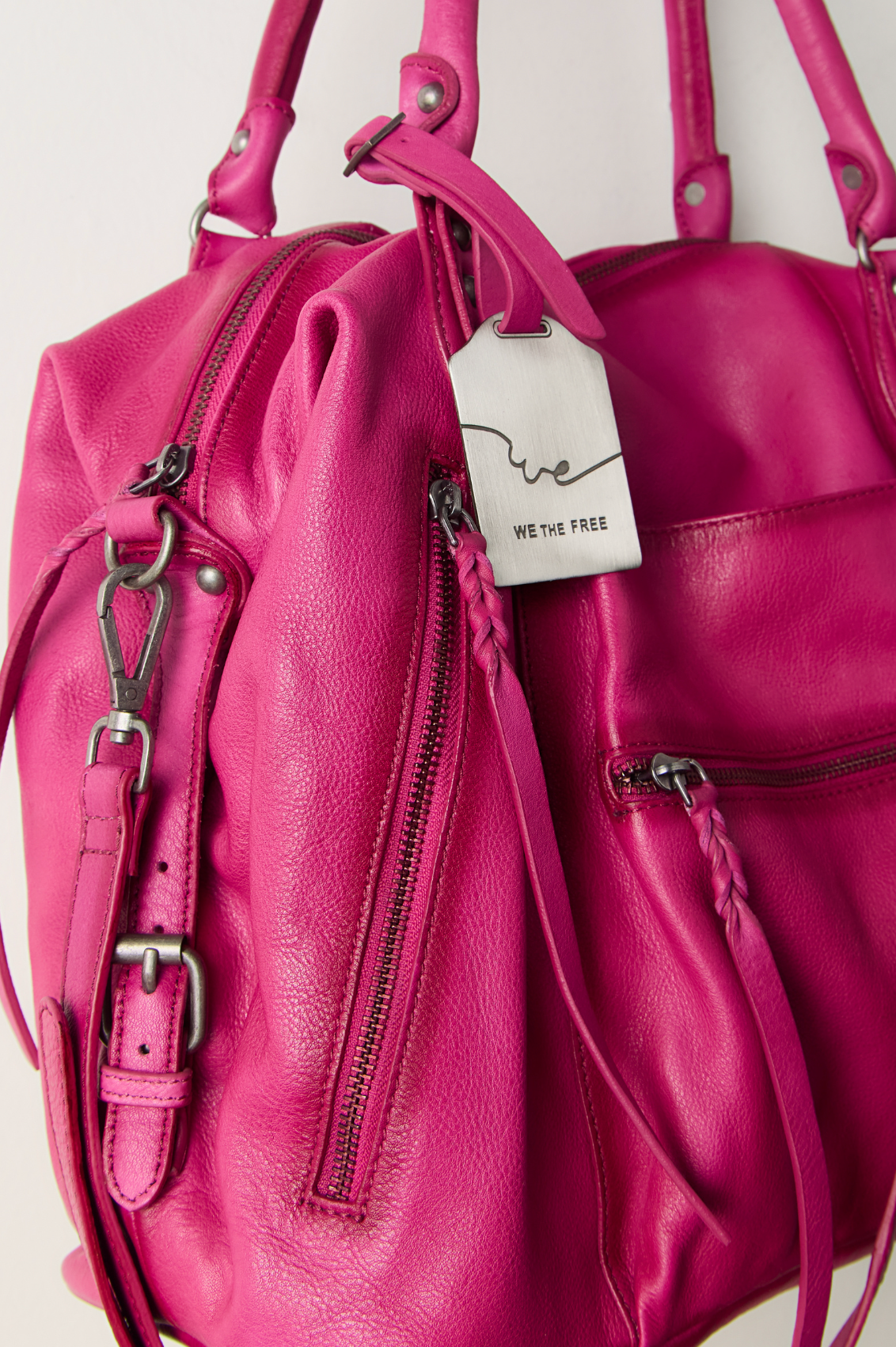 We The Free Emerson Tote Bag in Rasberry Rose