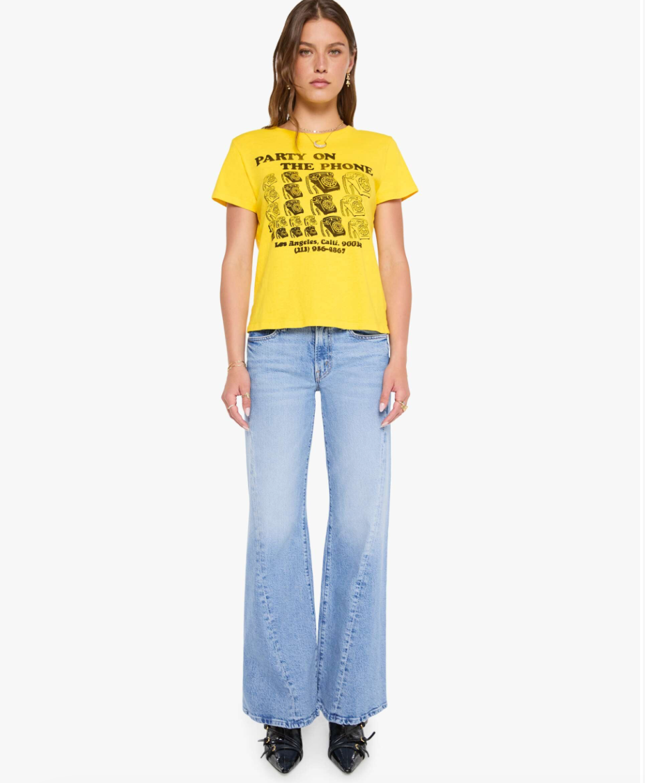The Lil Goodie Goodie - Party on the Phone Yellow T-shirt