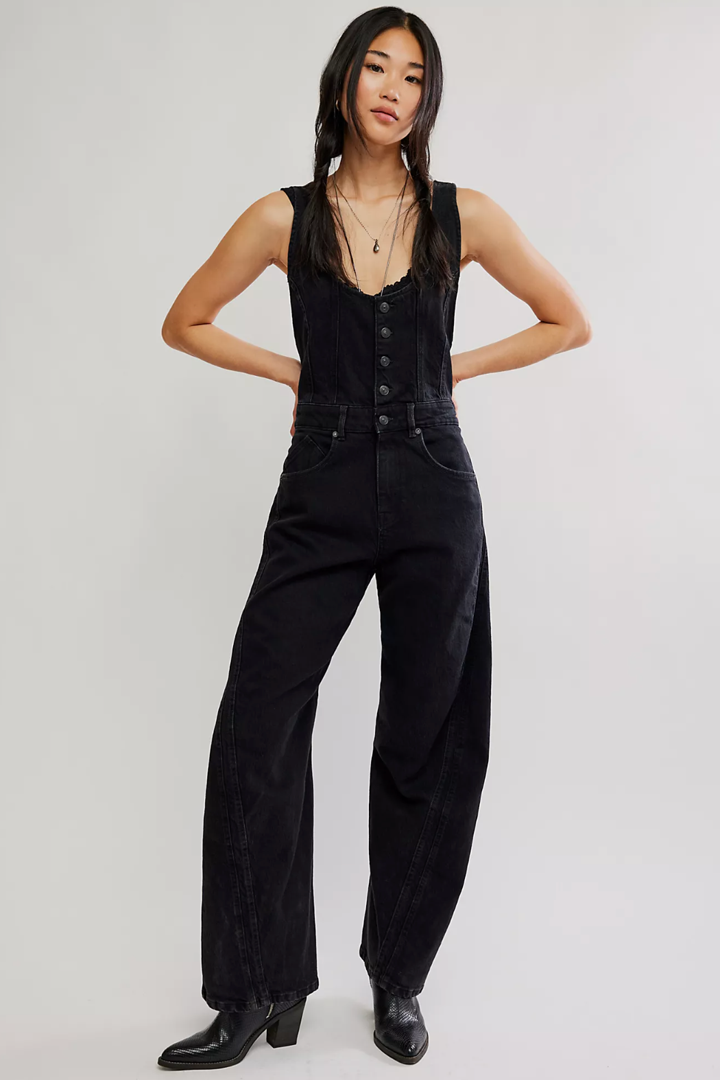 We The Free Corsica Twisted Seam Jumpsuit