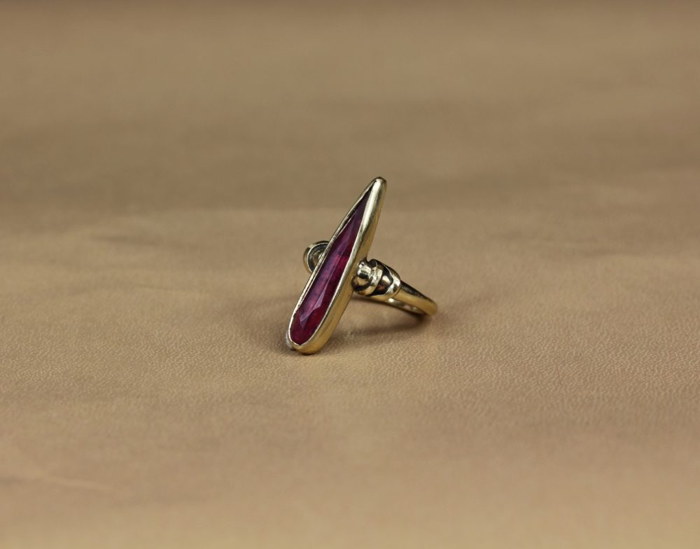 Spear Pink Tourmaline Ring by Break-a-Stone