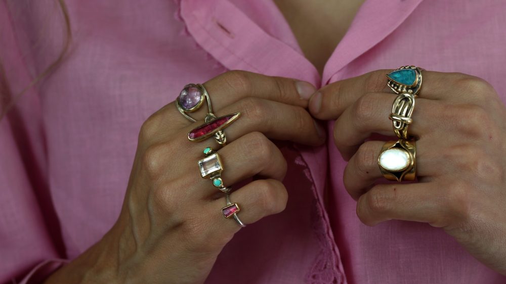 Spear Pink Tourmaline Ring by Break-a-Stone