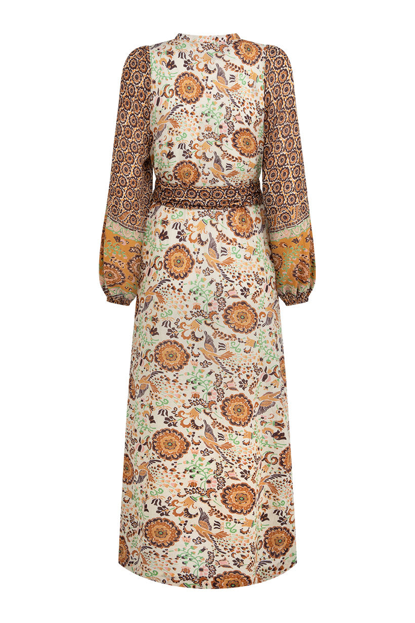 Sannah Boho Maxi Dress - Golden Ochre By Spell