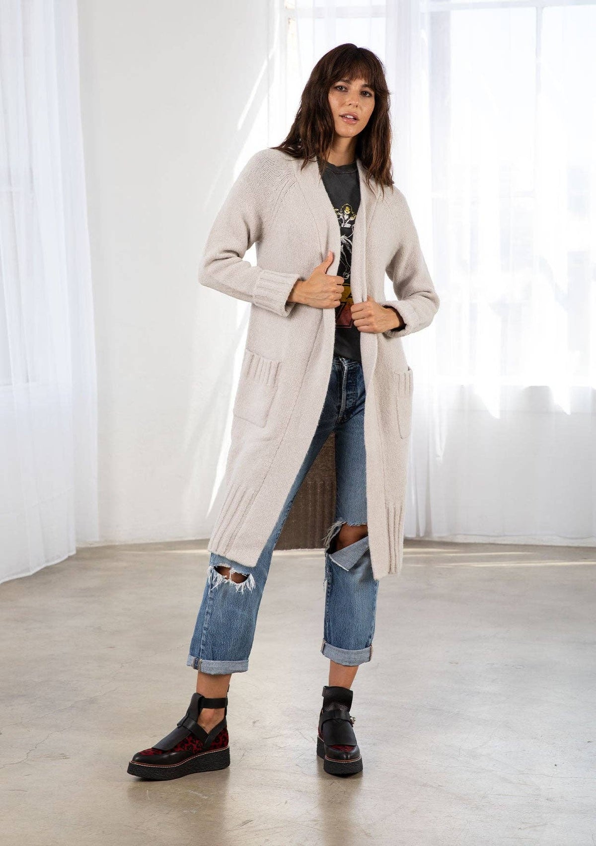 Mid Length Cardigan