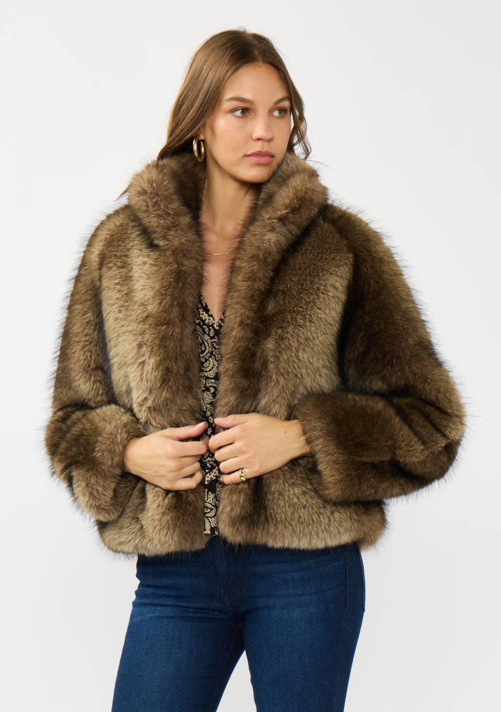Luxe Faux Fur Cropped Jacket