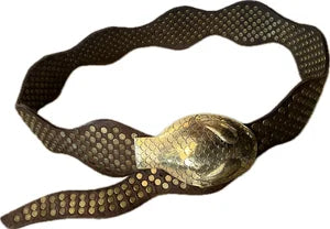Handmade Studded Snake Belt