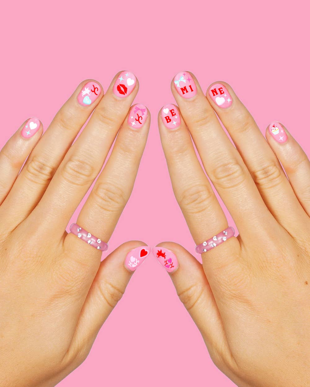 Xo, Fetti Be Mine Nail Stickers | cupid, valentine, cute, nail art, heart, gift