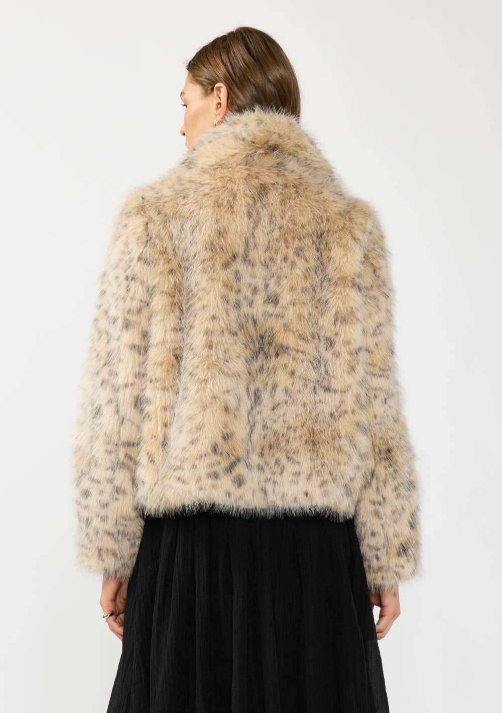 Animal Print Faux Fur Coat