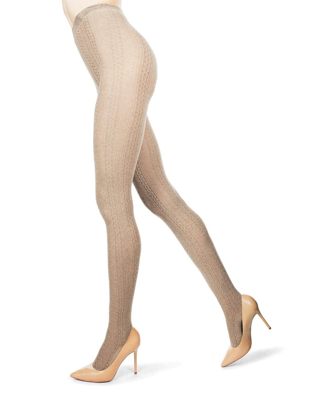 Textured Cable Sweater Tights