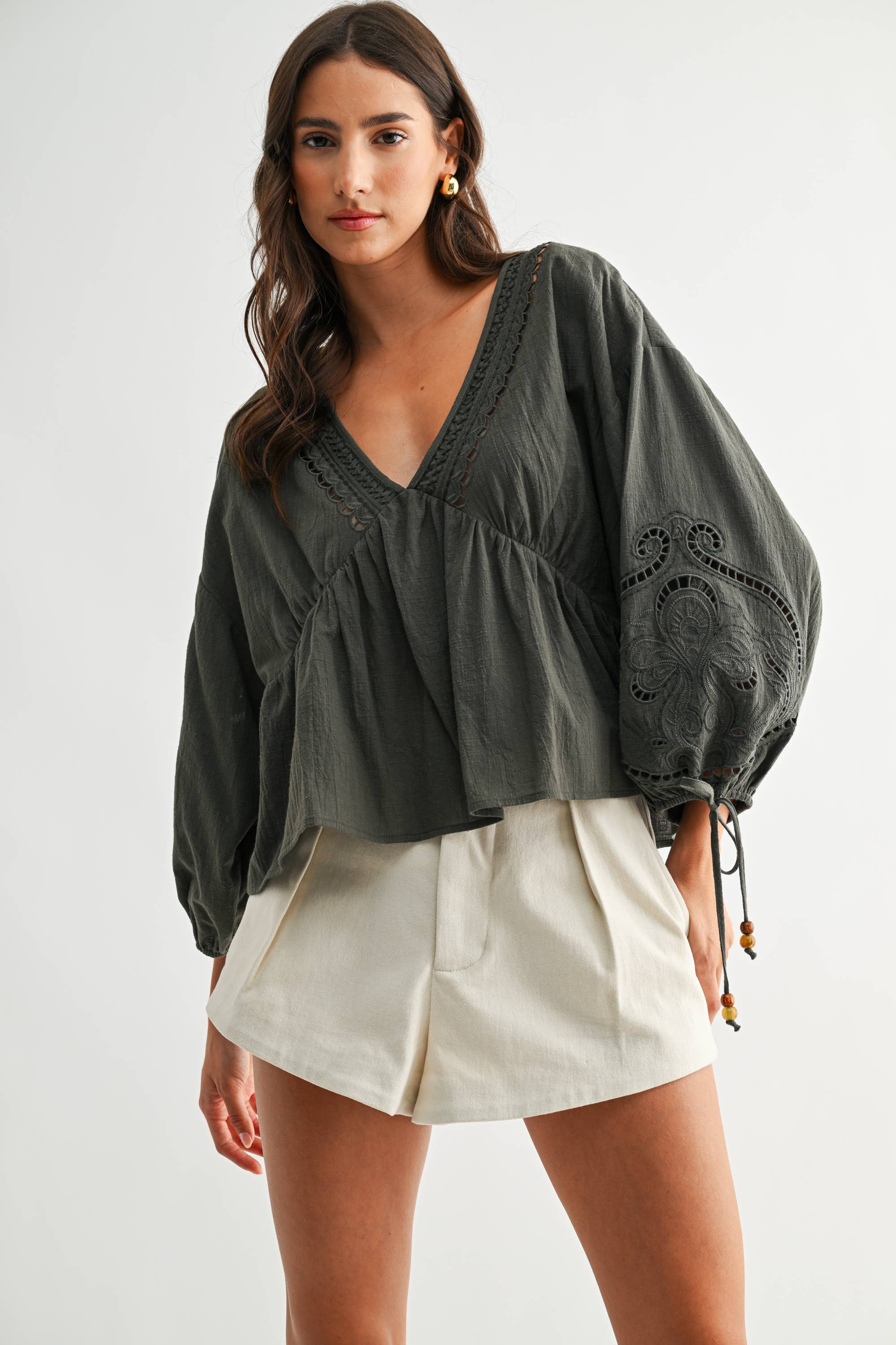 BOHO BREEZE EMBROIDERED BLOUSE