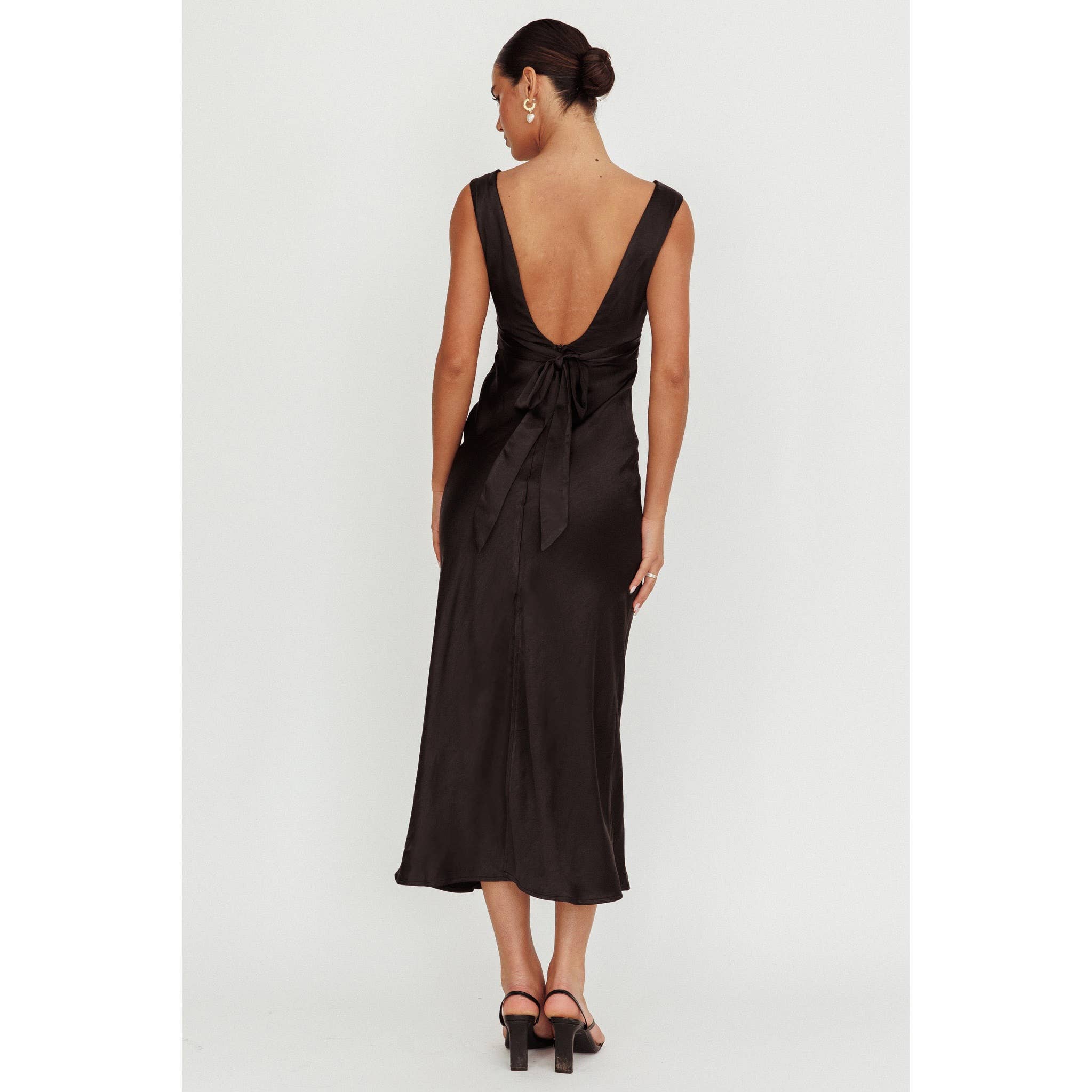 The Selene Satin Maxi