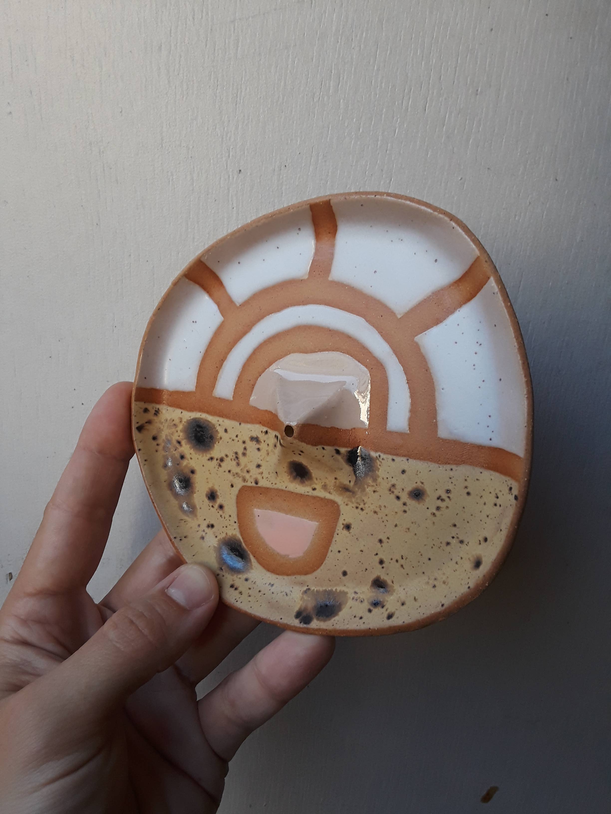 Wax Resist Incense Dish