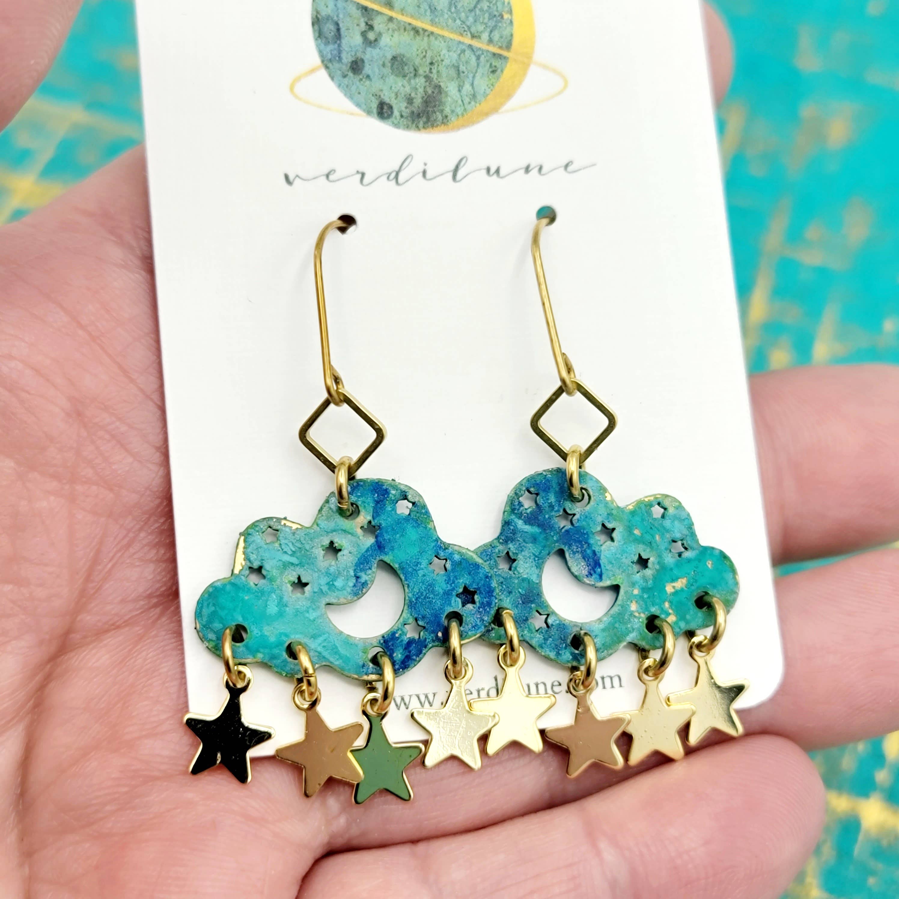Sultry Summer Patina Earrings