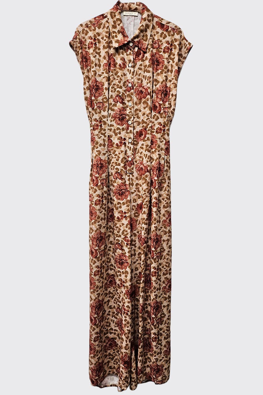 Printed Cut Out Back Jumpsuit