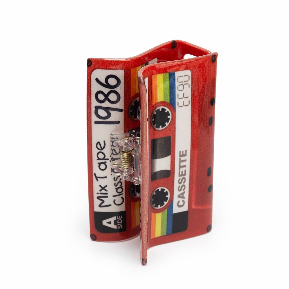 Mix Tape Classic Year 1986 Cassette Hair Claw Clip