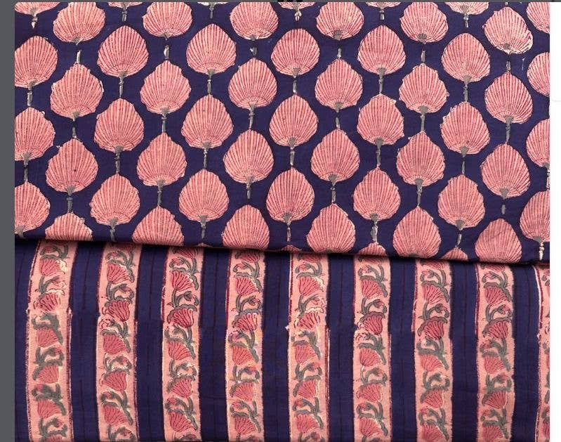 Block Printed Smock Dress (Paloma: Mulberry Bloom)