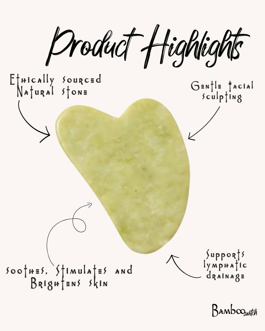 Jade Gua Sha | Facial Stone | Self Care Bestseller