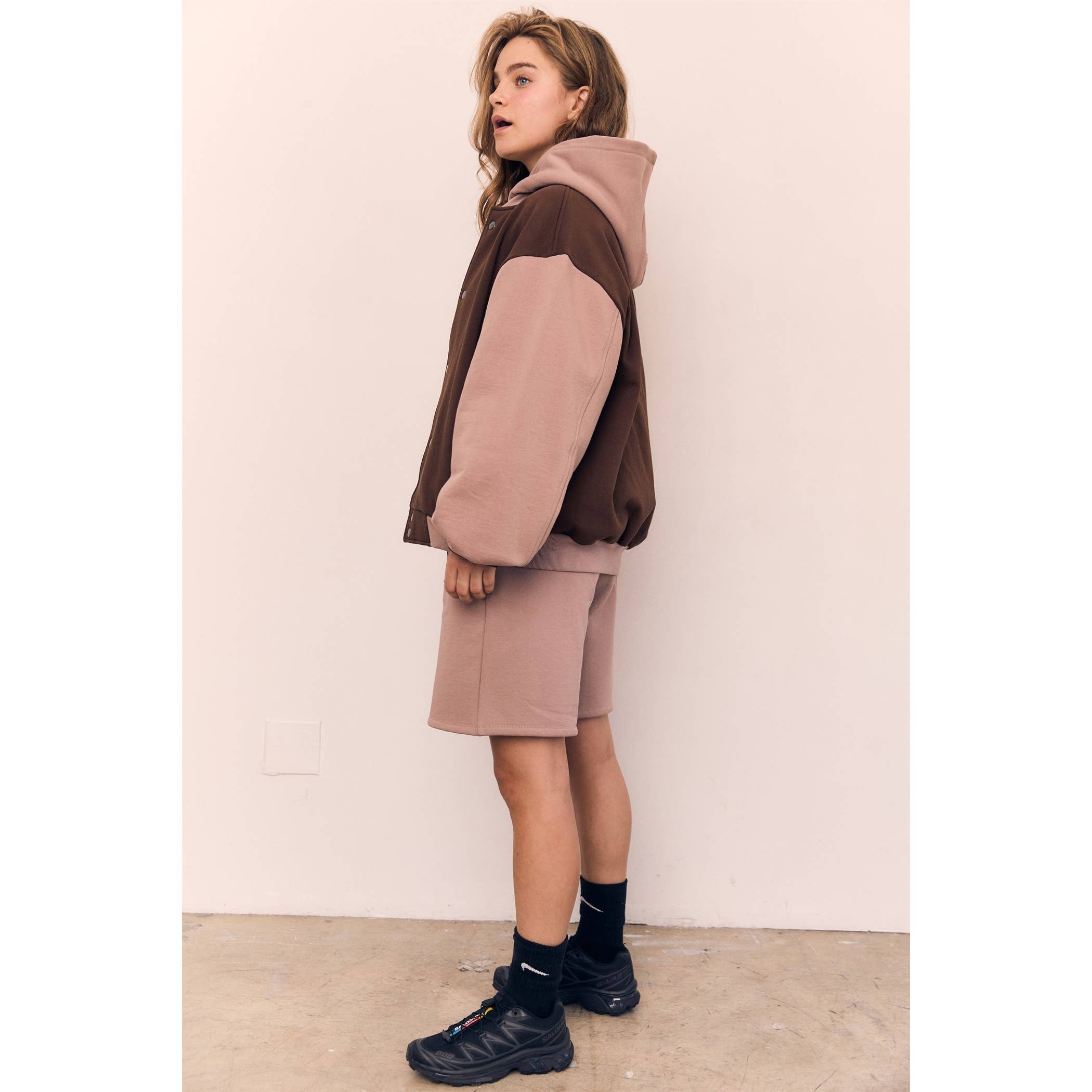 Organic Cotton Fleece Varsity Jacket