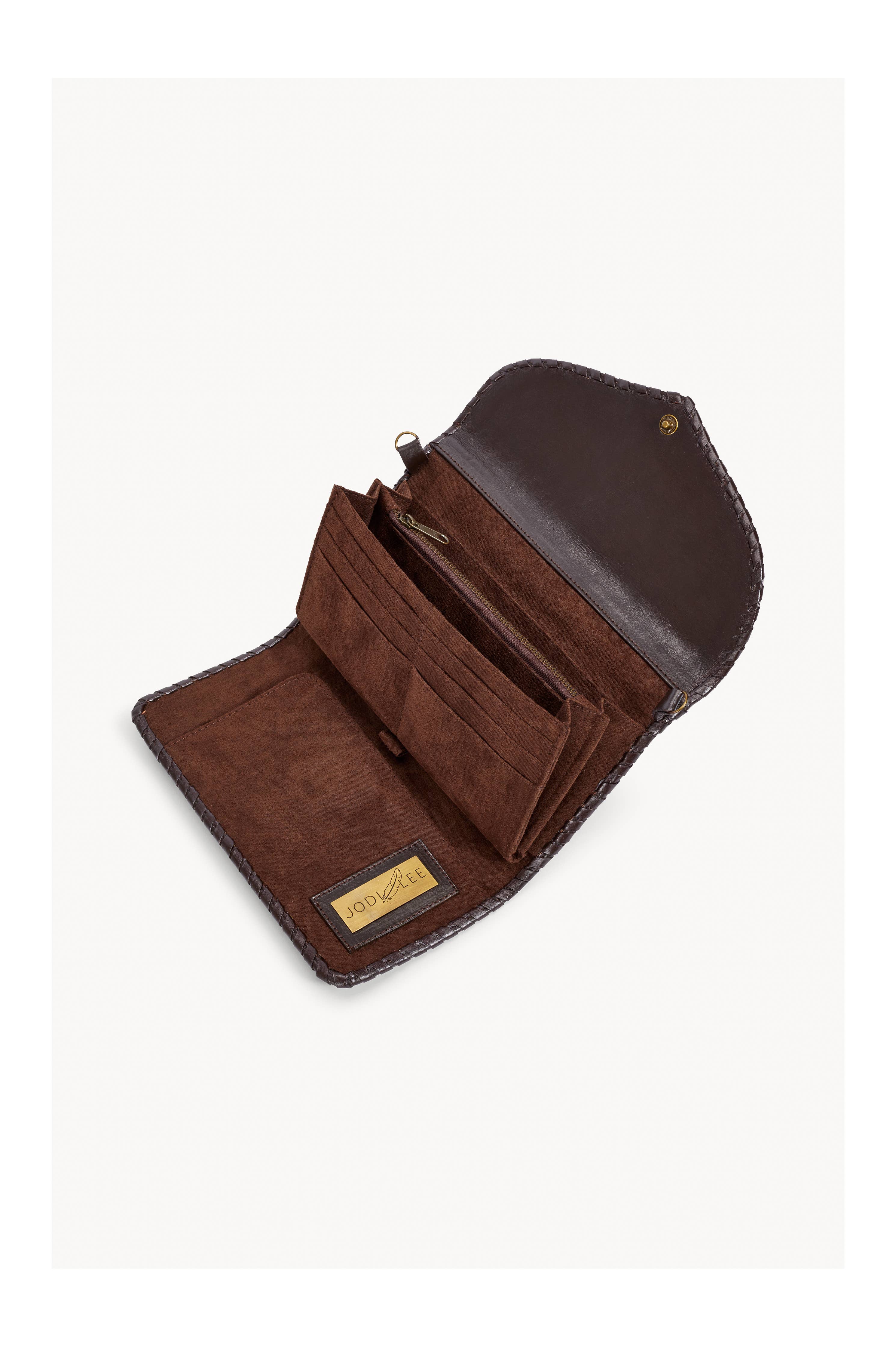 Angel Feather Wallet Dark Choc/Gold