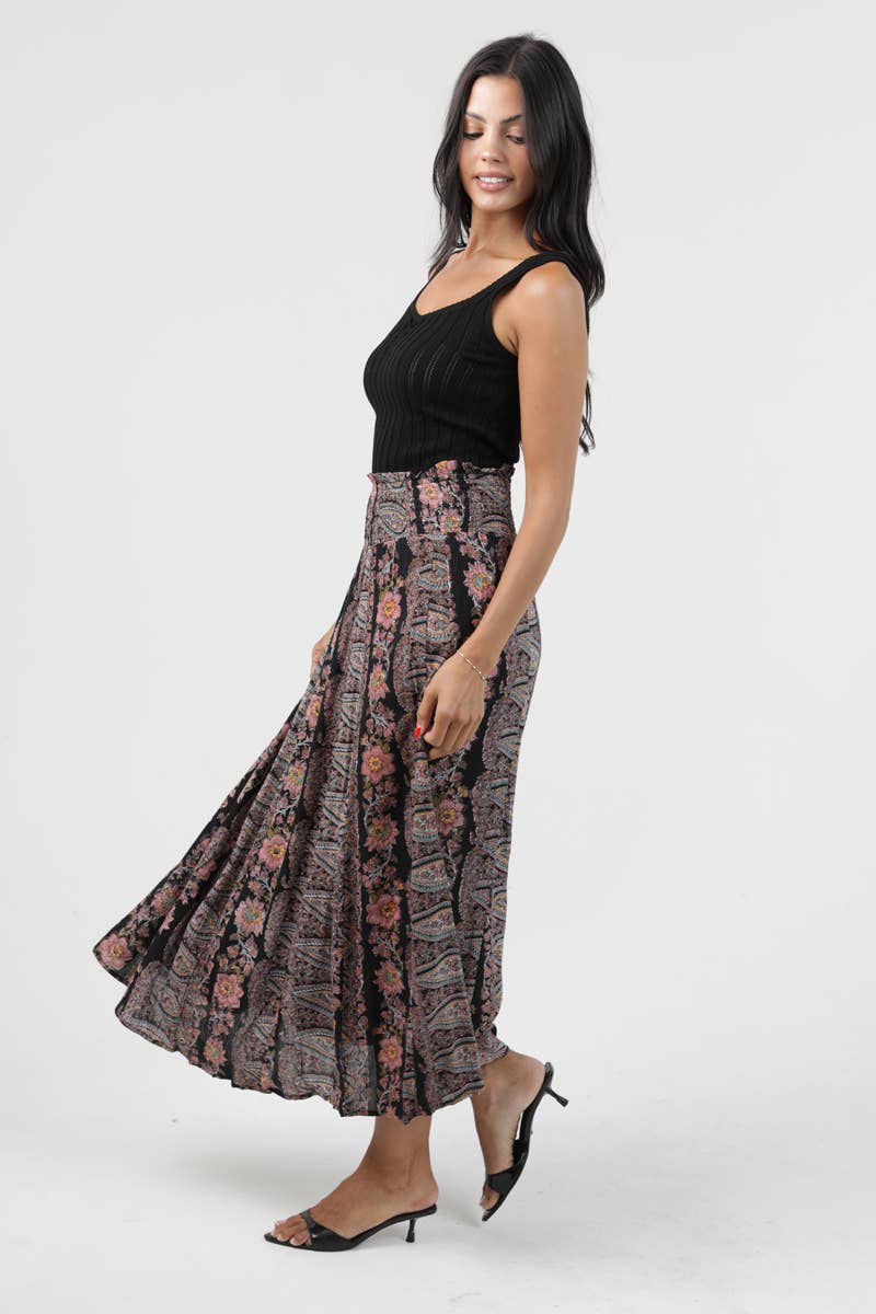 Marisol Paisley Skirt by Angie