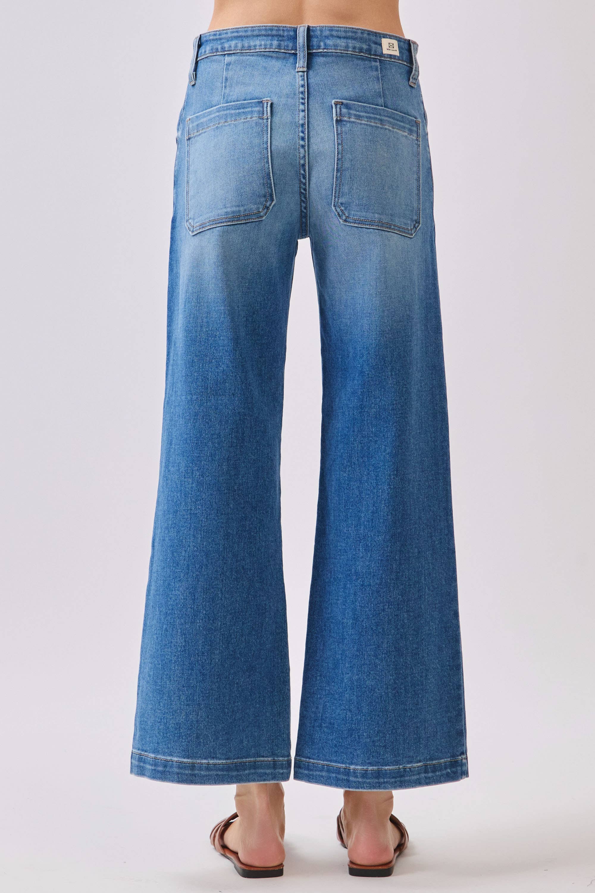 Genoa Slant Pocket Crop Jeans