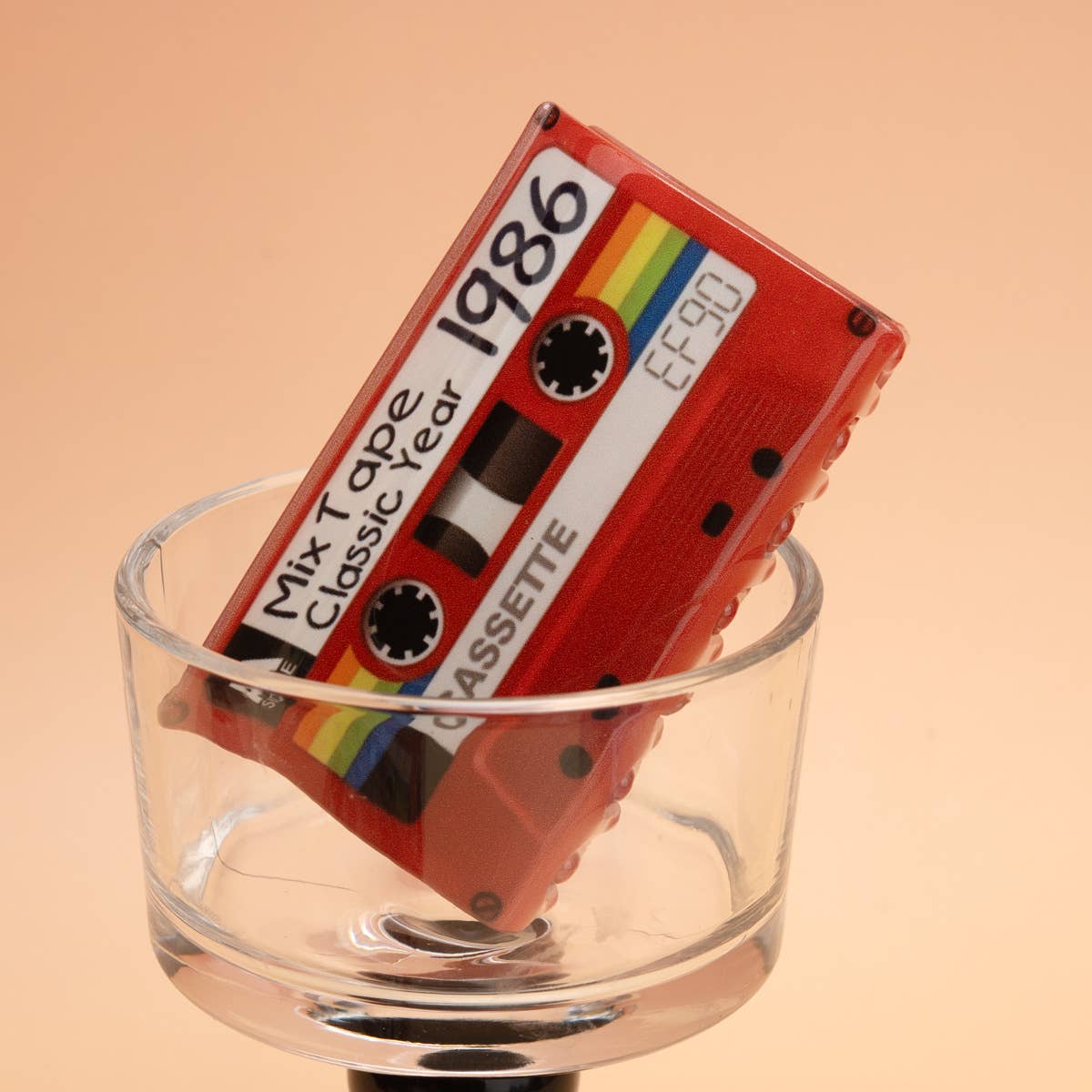 Mix Tape Classic Year 1986 Cassette Hair Claw Clip