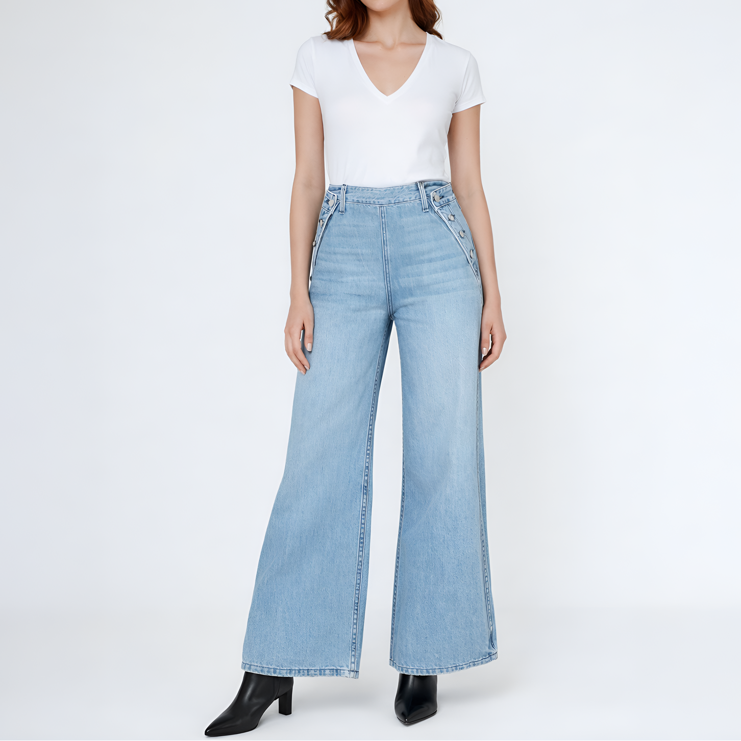 Dina High Waisted Wide