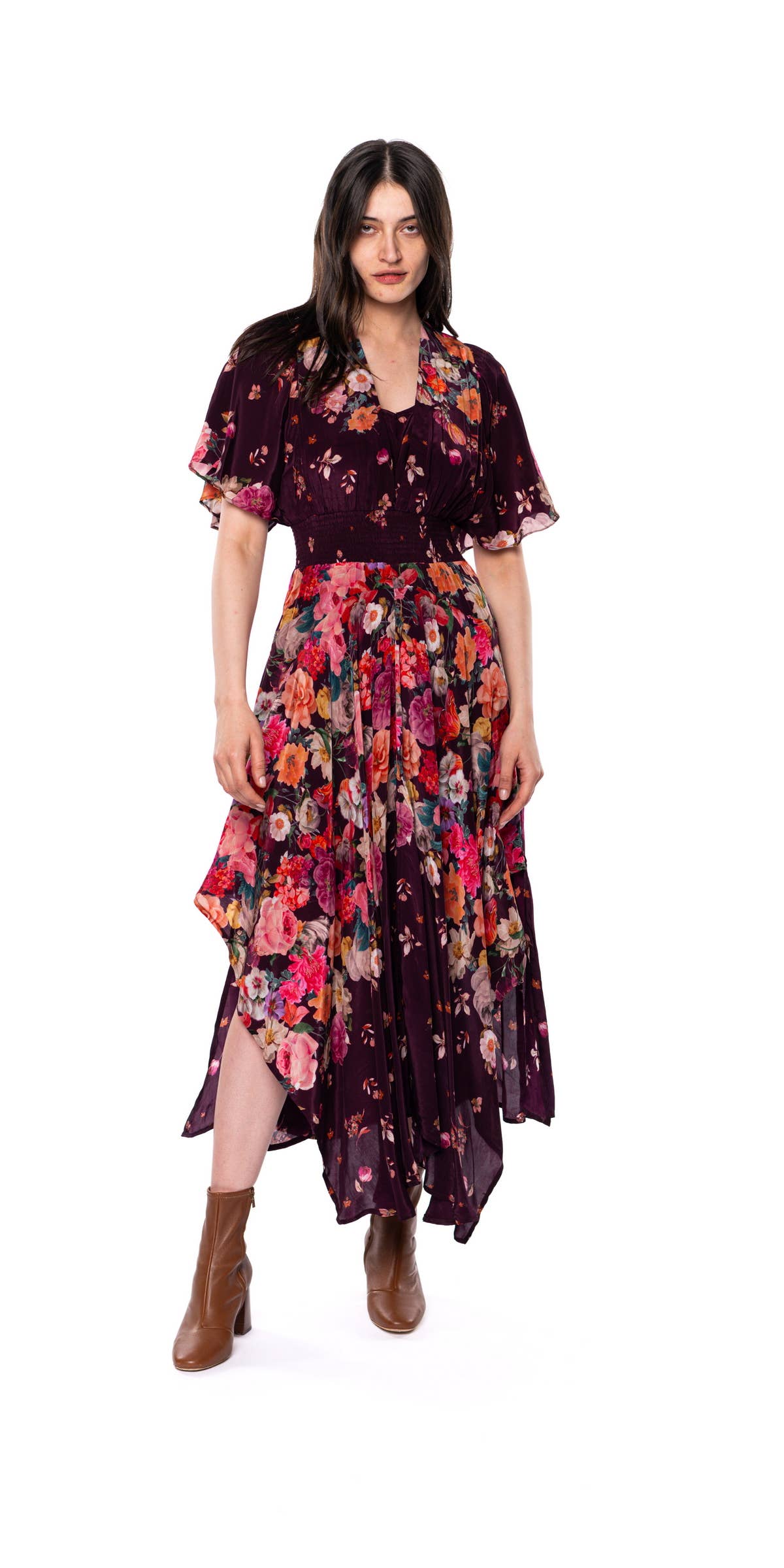 Sangria Daphne Flared Dress
