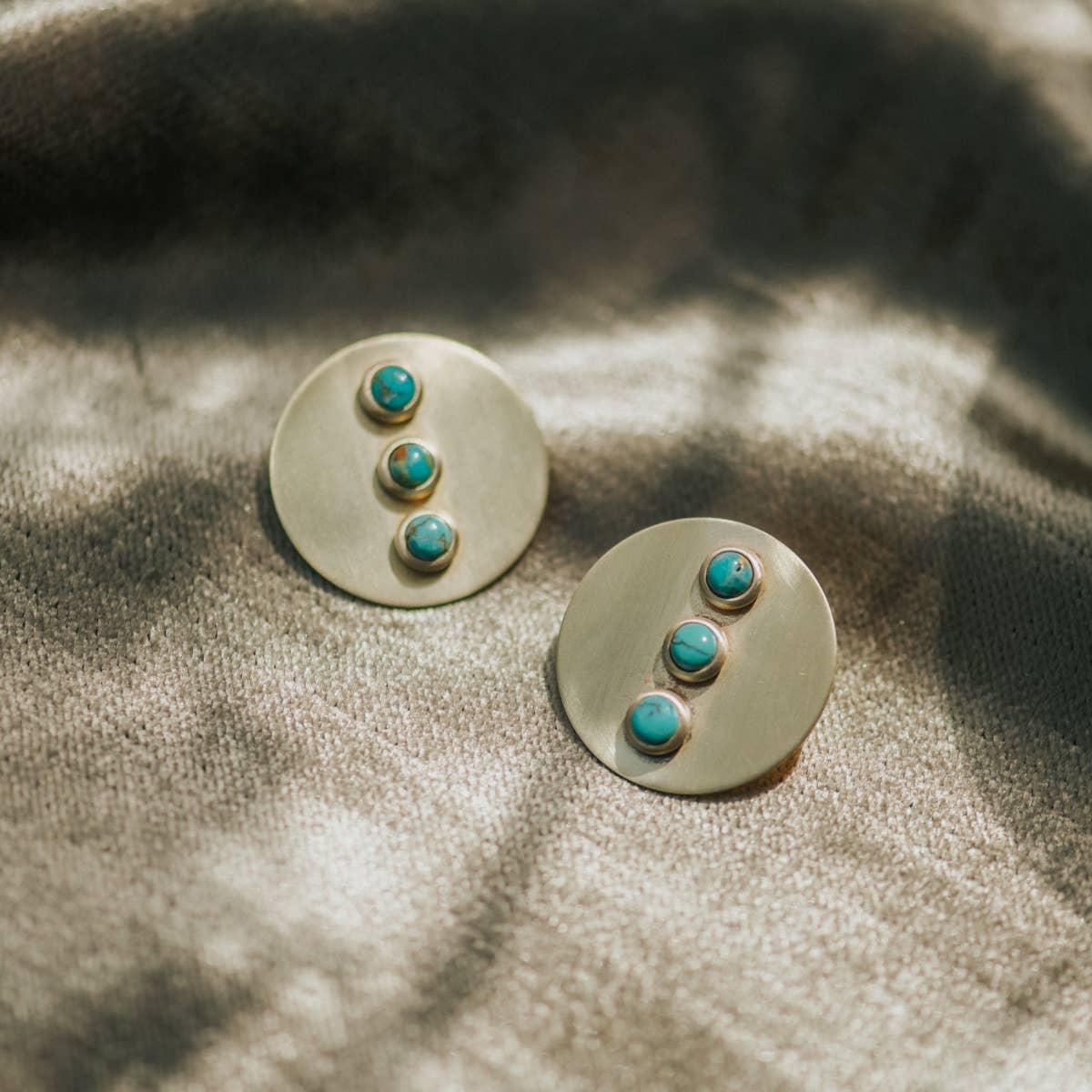 Gallatin Studs // Turquoise Earrings