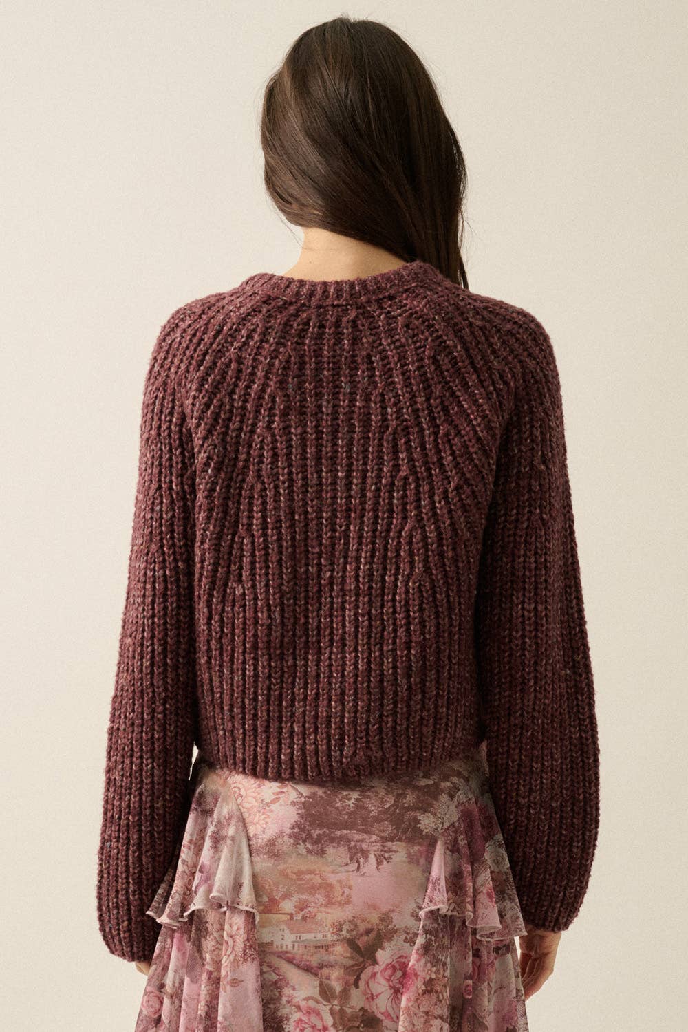 Confetti Button-Front Cardigan Sweater
