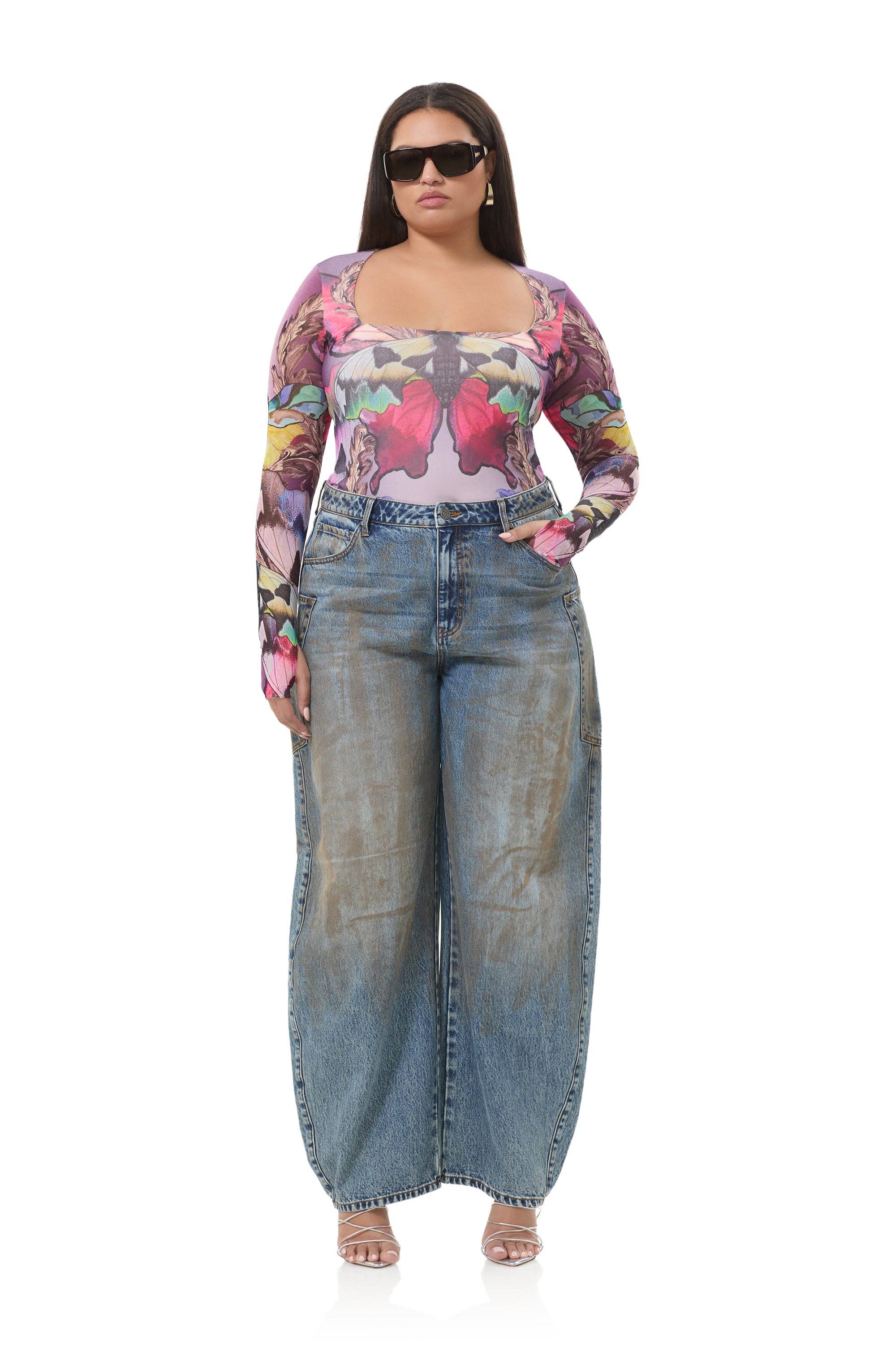 Ines Top - Ornate Butterfly
